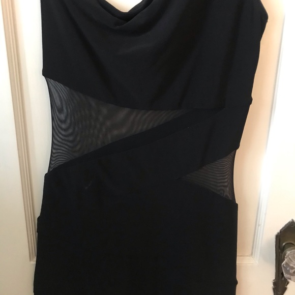 Windsor’s black mesh one shoulder top - Picture 3 of 4